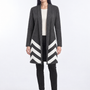 Cappotto maglia ANTRACITE - indossato frontale