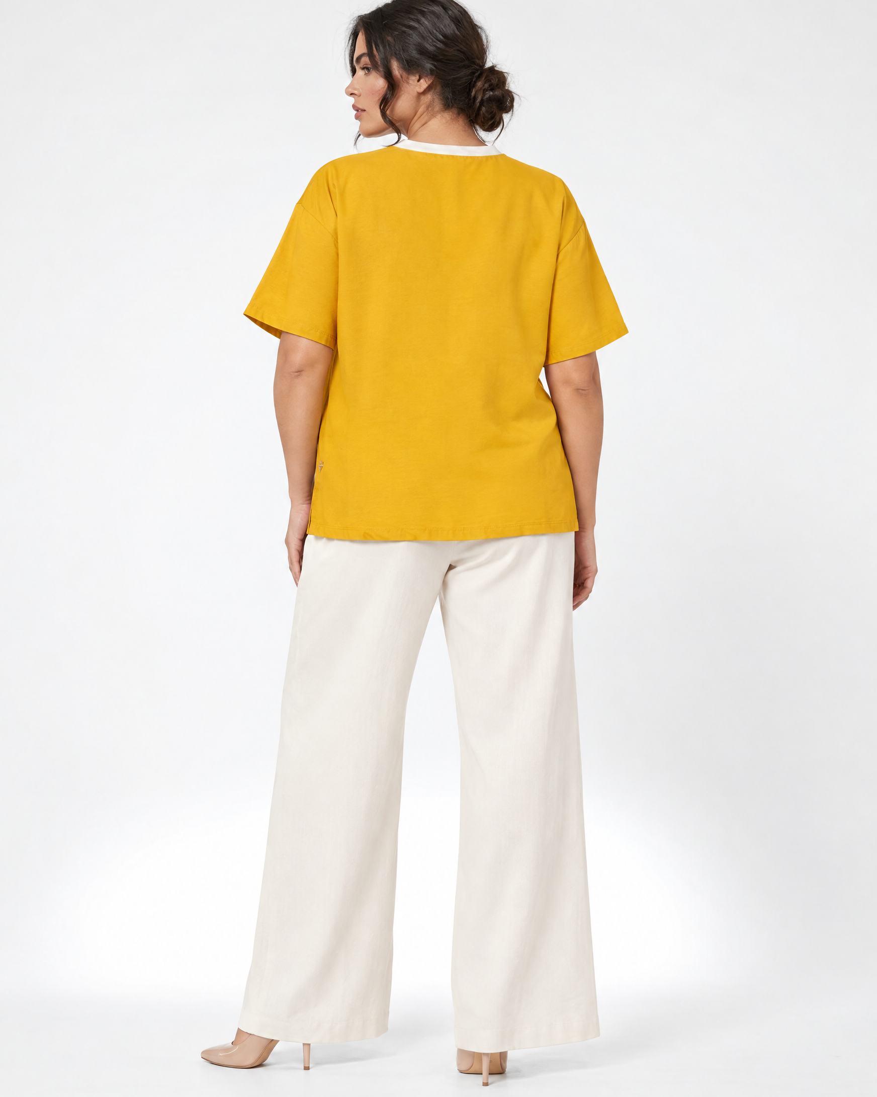 Maglia collo ricamato OCRA - retro