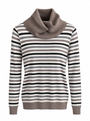 Maglia righe con collo staccabile - still life