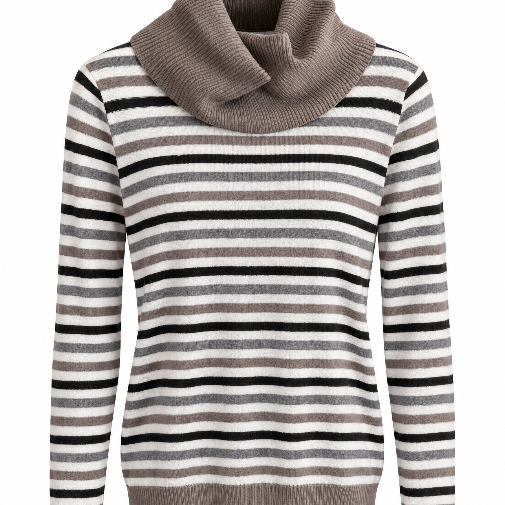 Maglia righe con collo staccabile - still life