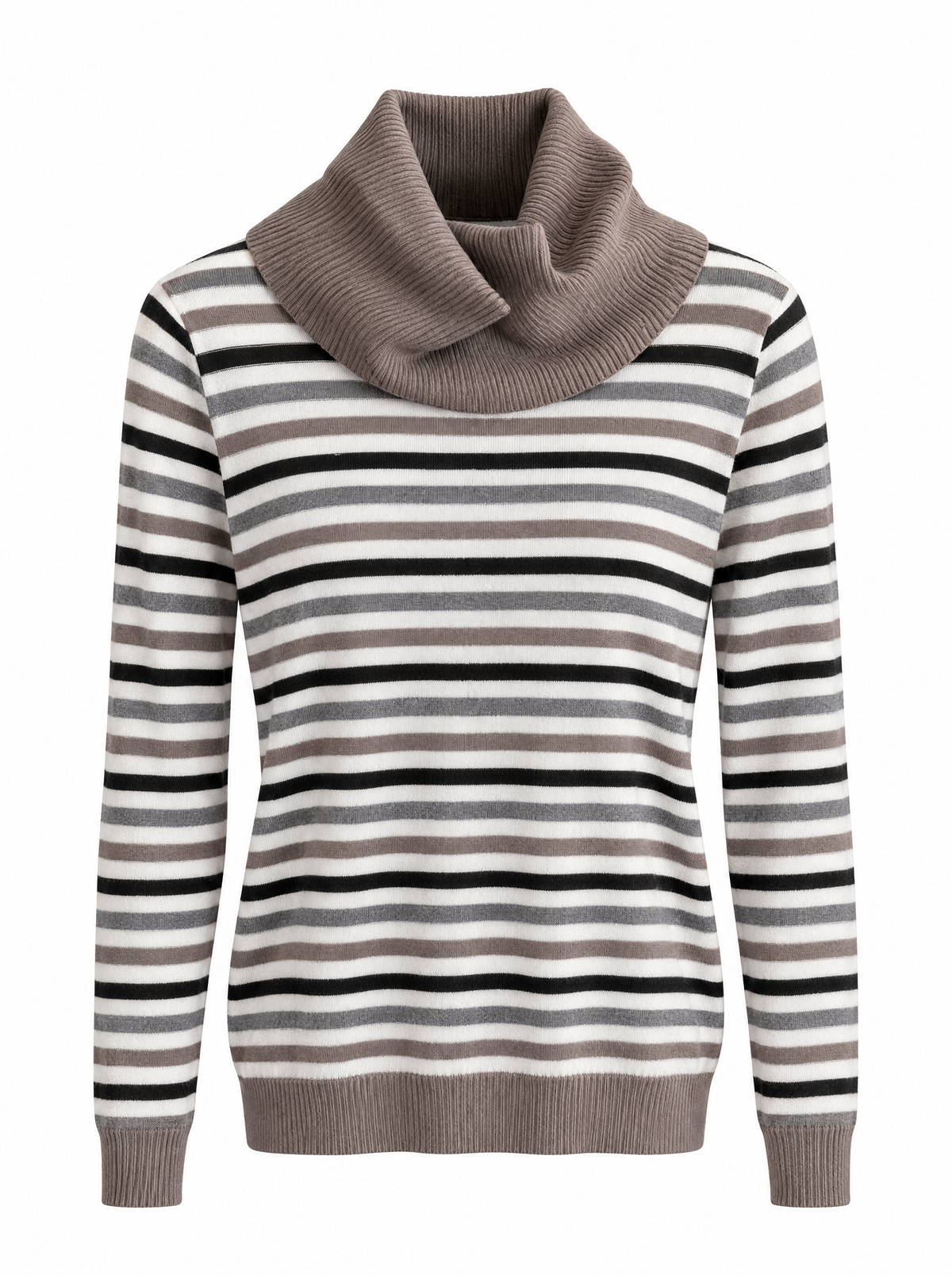 Maglia righe con collo staccabile - still life