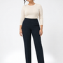 Pantalone basic BLU - indossato frontale