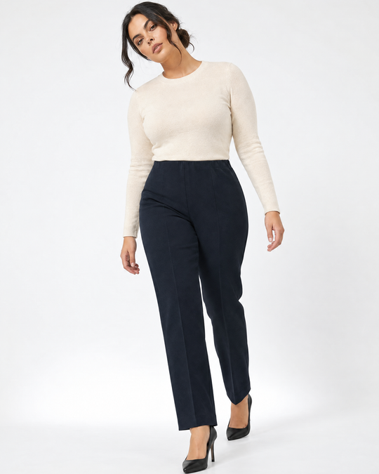 Pantalone basic BLU - tre quarti