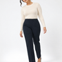 Pantalone basic BLU - tre quarti