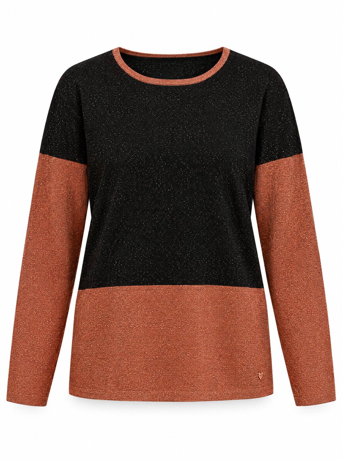 Maglia color block e collo rimovibile RAME - still life