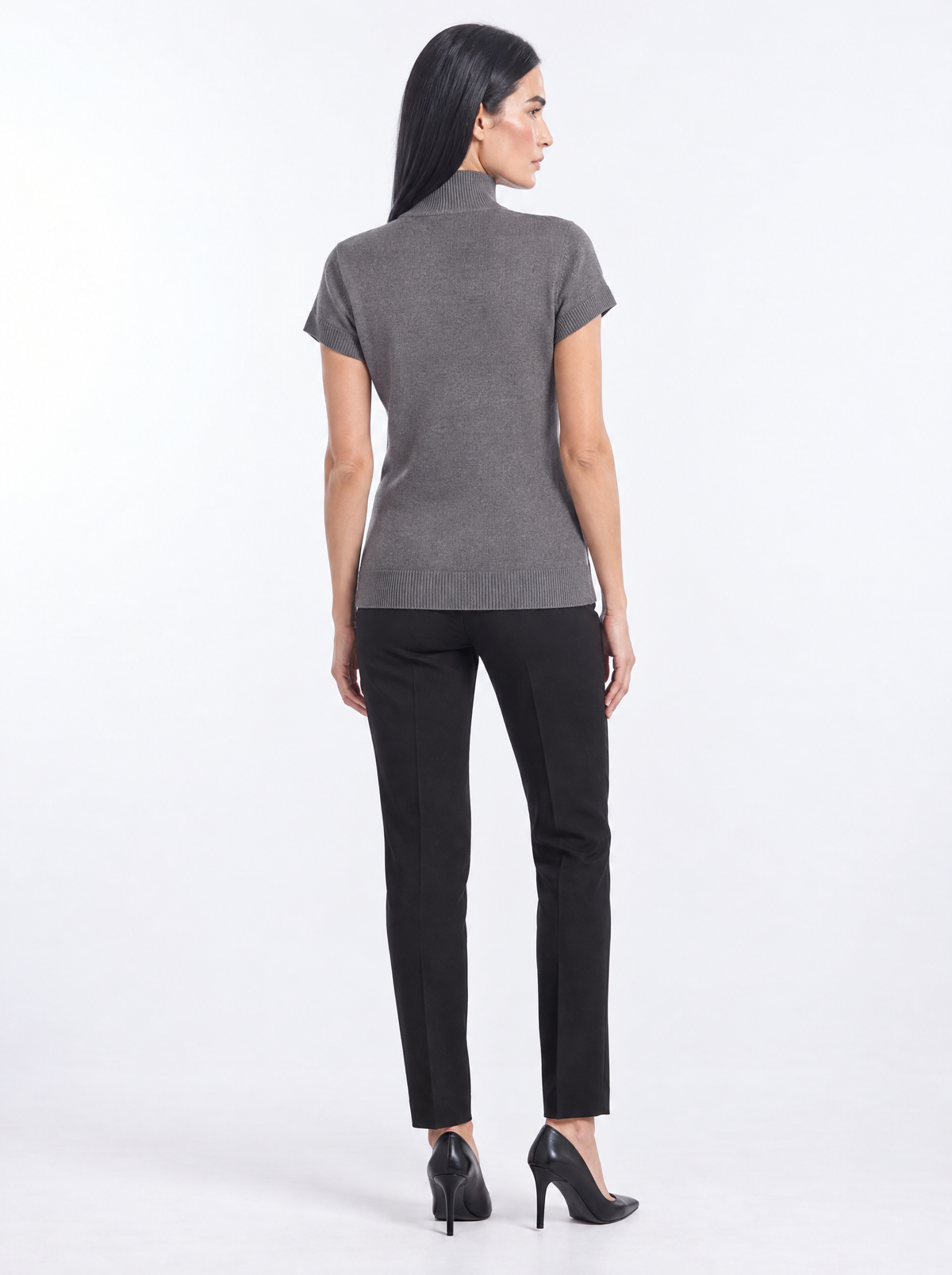 Maglia lupetto rombi GRIGIO MEDIO - retro