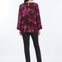 Blusa stampata con doppio strato MALVA - retro