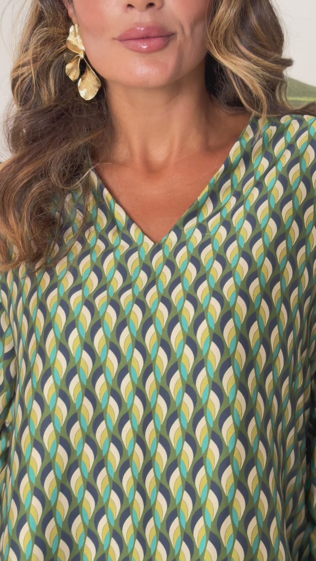 Blusa con polso arricciato