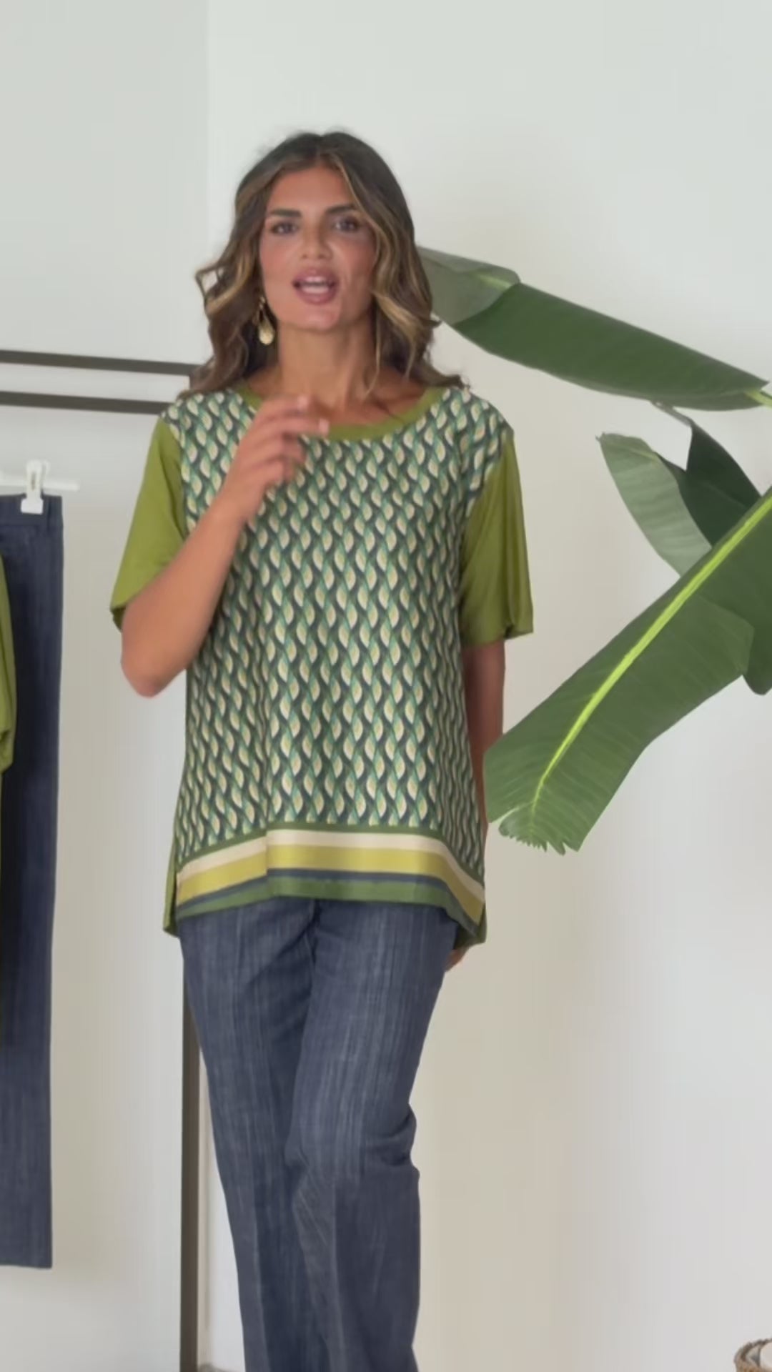 T-Shirt stampa geometrica