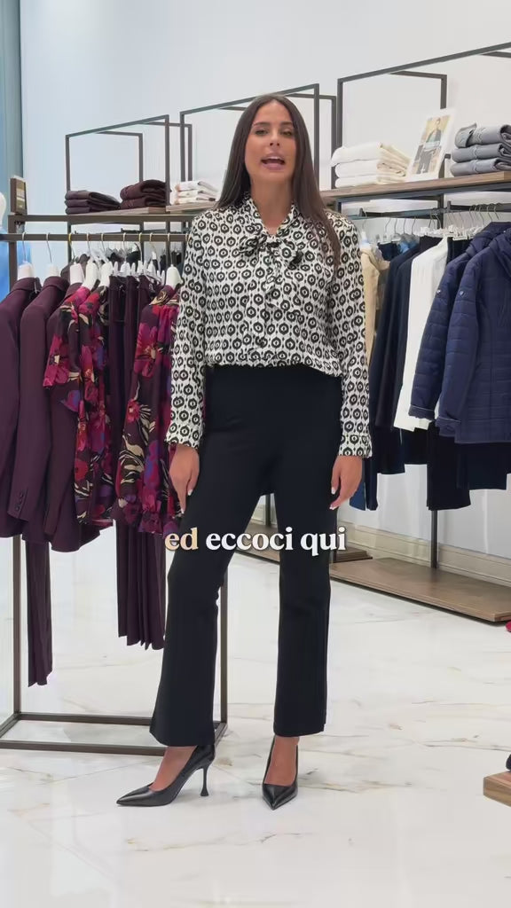 Pantalone flare con bustino elastico - Comfy®
