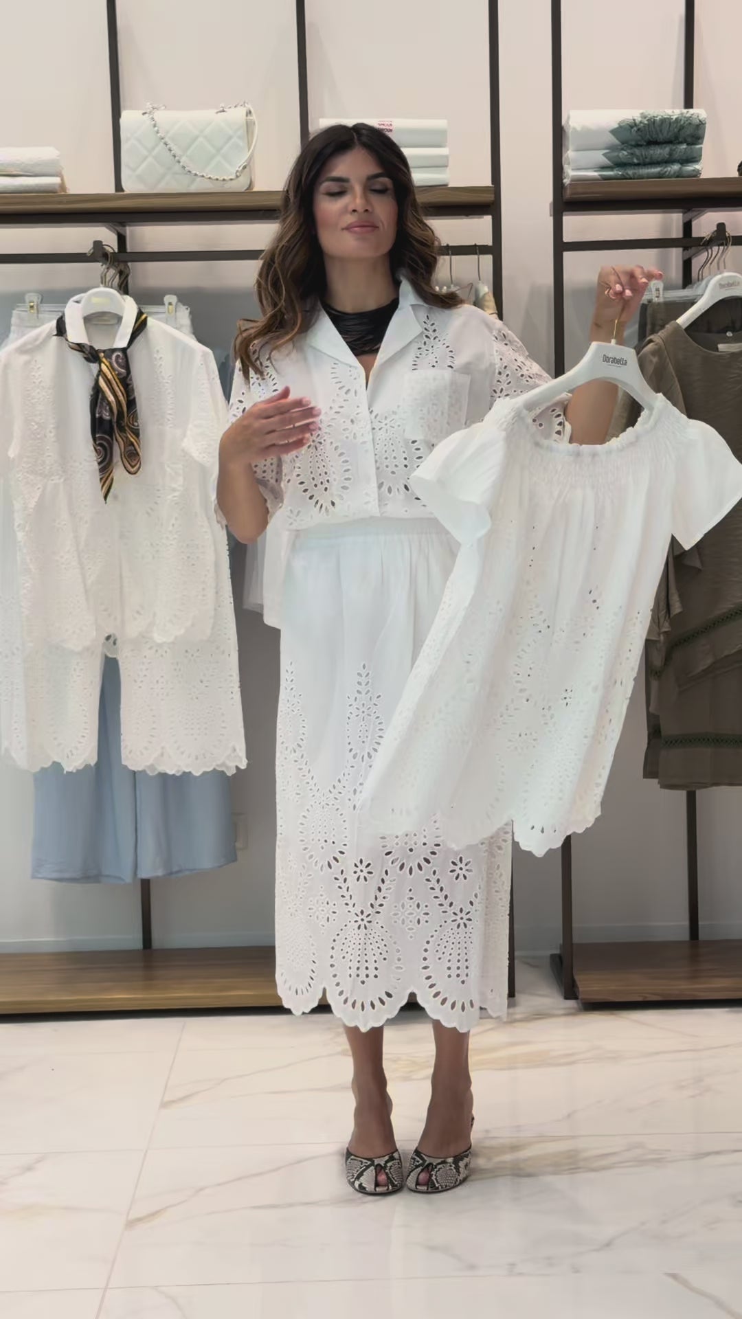 Camicia in Pizzo Sangallo
