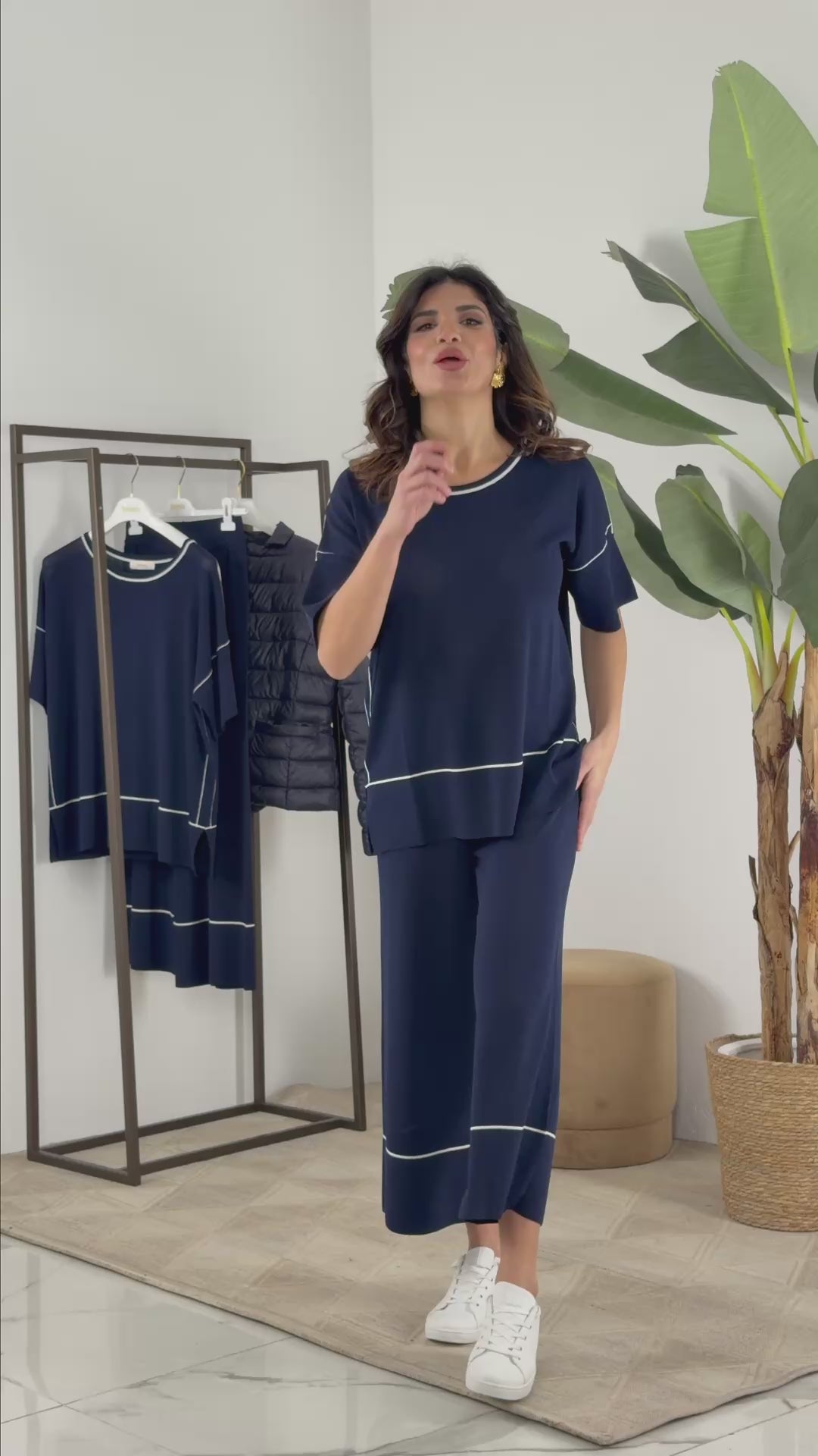 Kimono con profili vaniglia