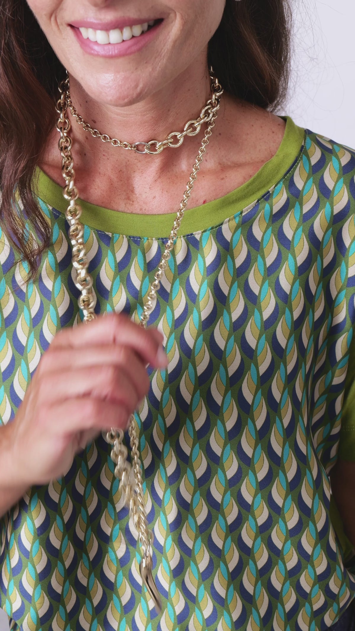 Blusa con polso arricciato