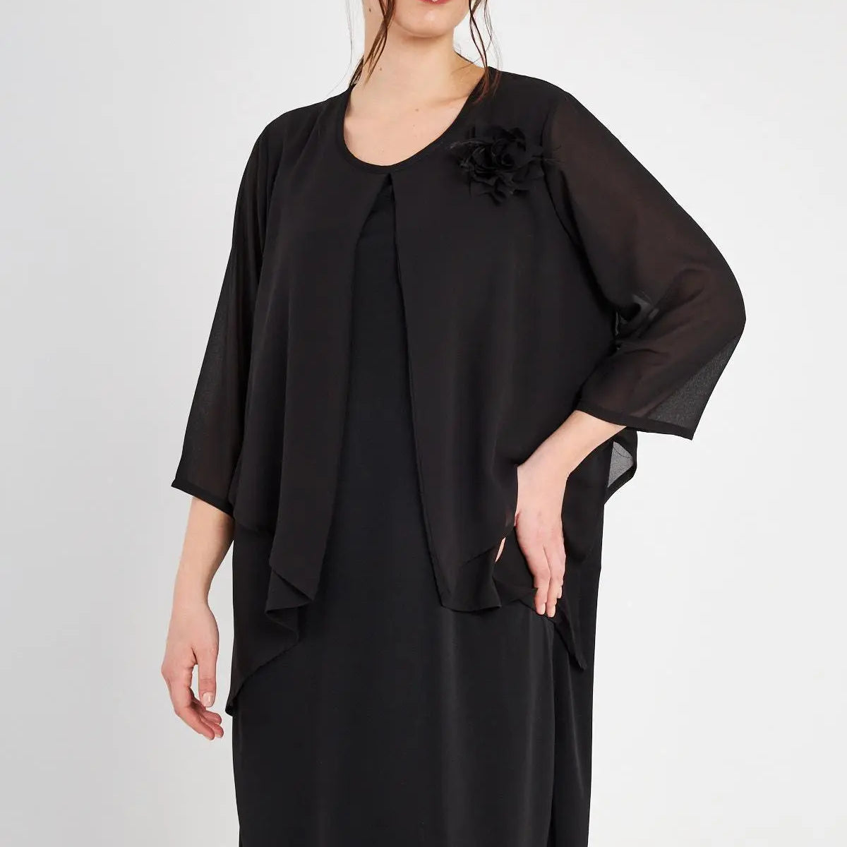 ABITO BASIC NERO DORABELLA PIU'