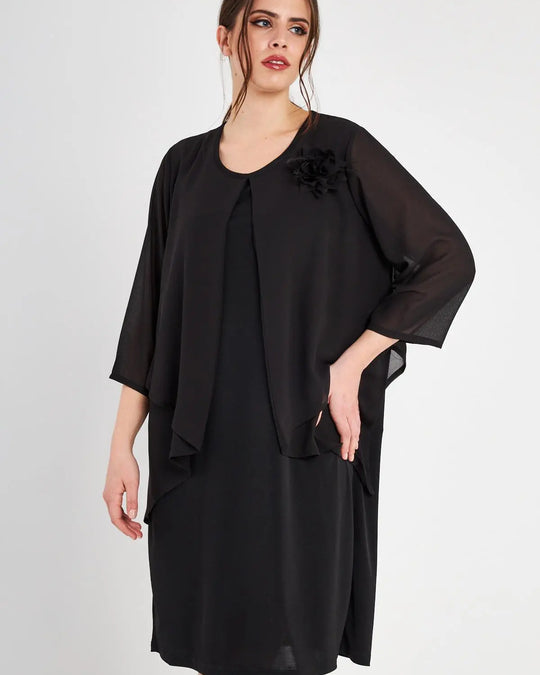 ABITO BASIC NERO DORABELLA PIU'