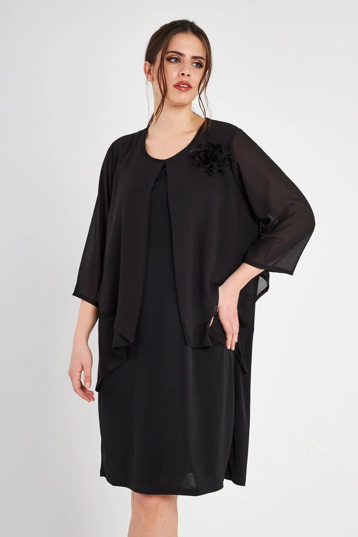 ABITO BASIC NERO DORABELLA PIU'