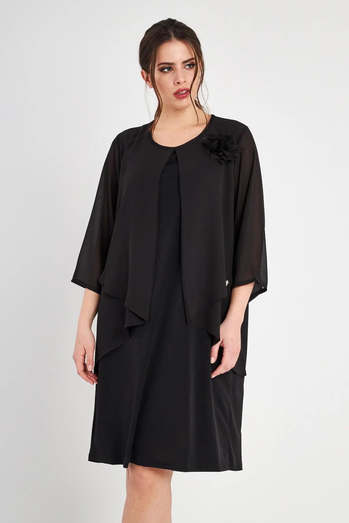 ABITO BASIC NERO DORABELLA PIU'