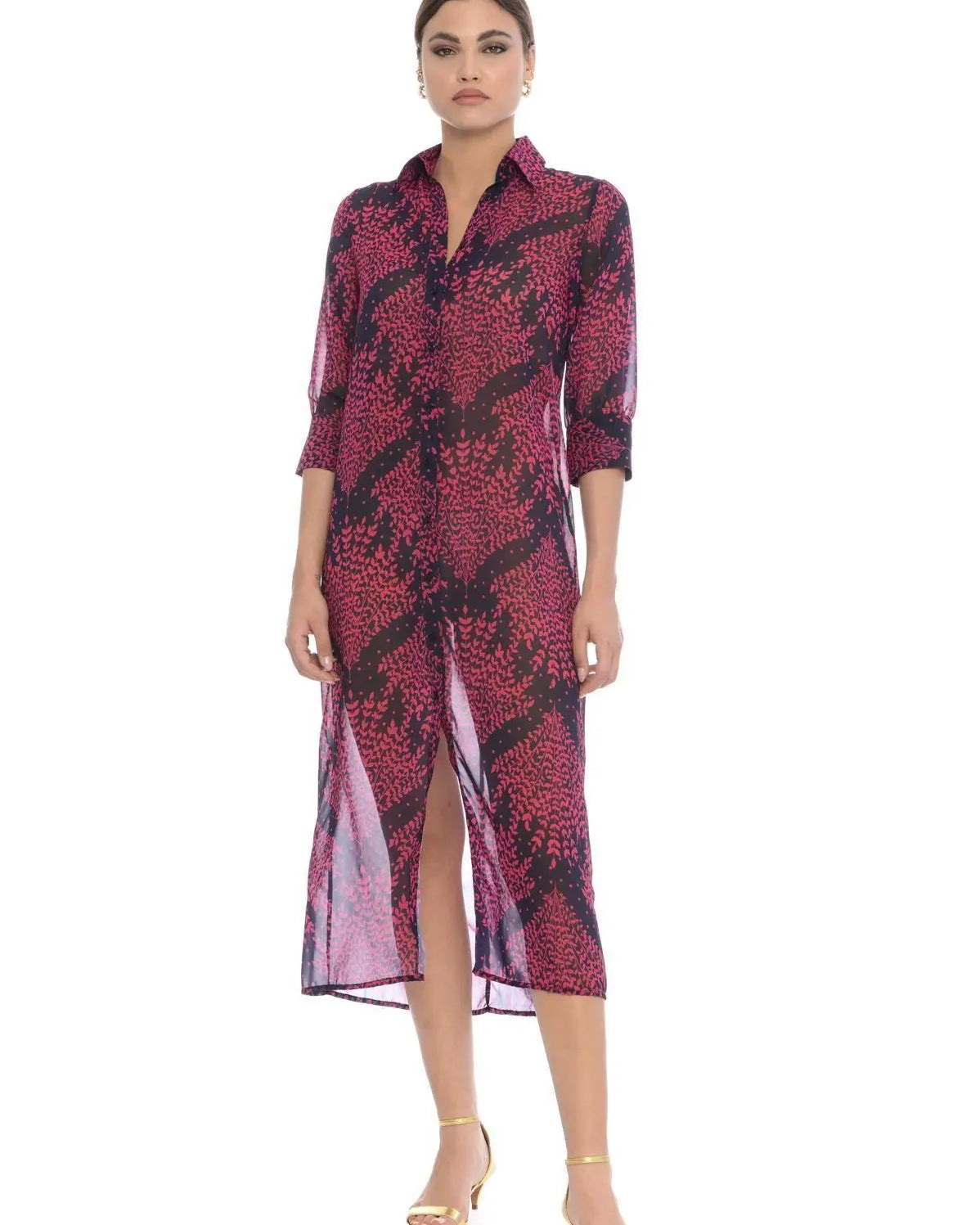 Abito chemisier BLU-MAGENTA IRONICA