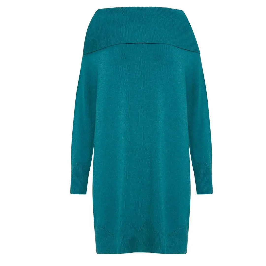 Abito con collone VERDE IRONICA