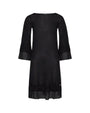 Abito con dettagli georgette NERO IRONICA L