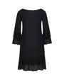 Abito con dettagli georgette NERO IRONICA