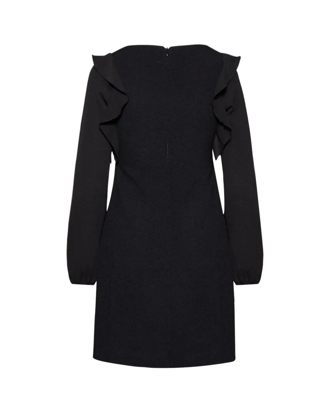 Abito con inserti in ecopelle NERO IRONICA