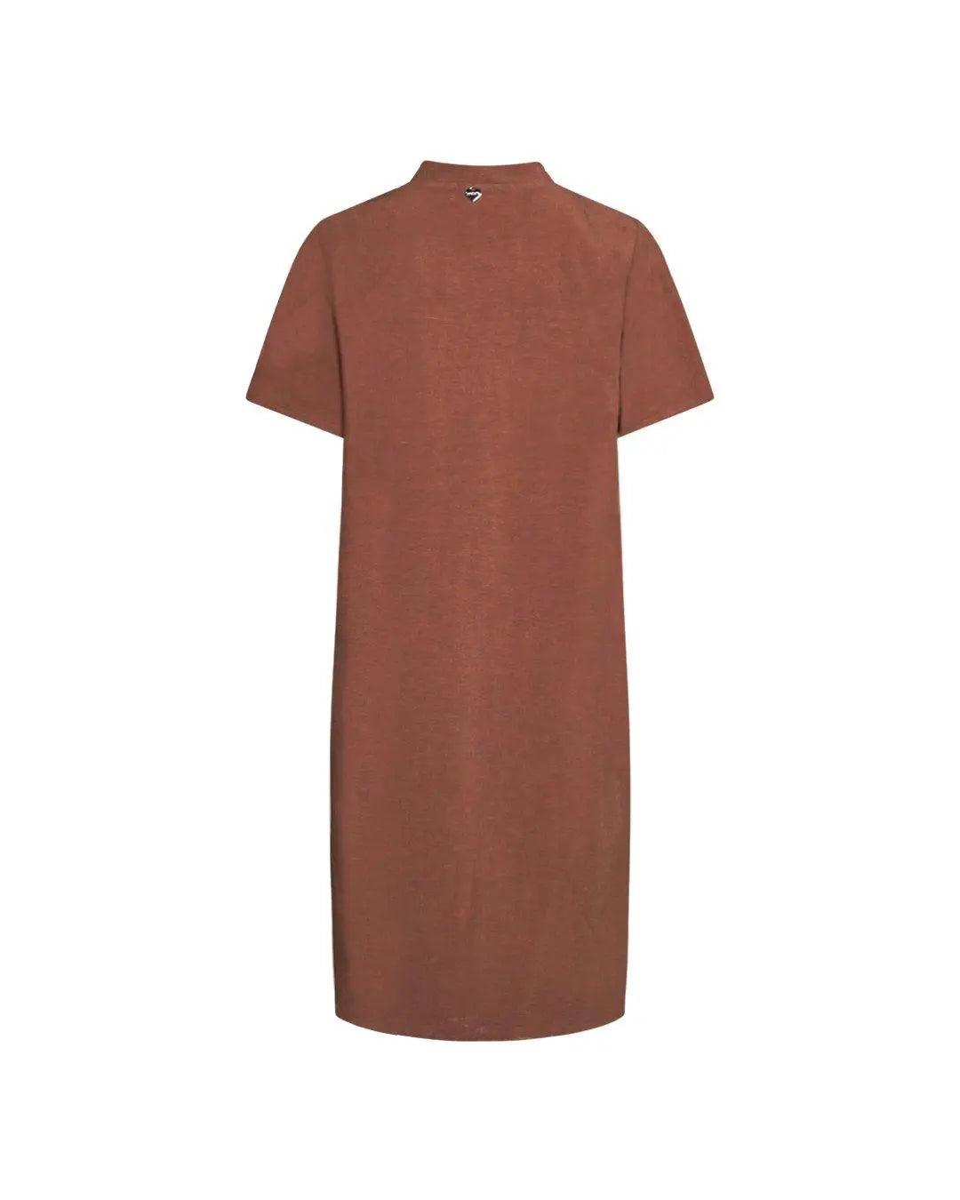 Abito coreana in misto lino/viscosa BRUCIATO DORABELLA