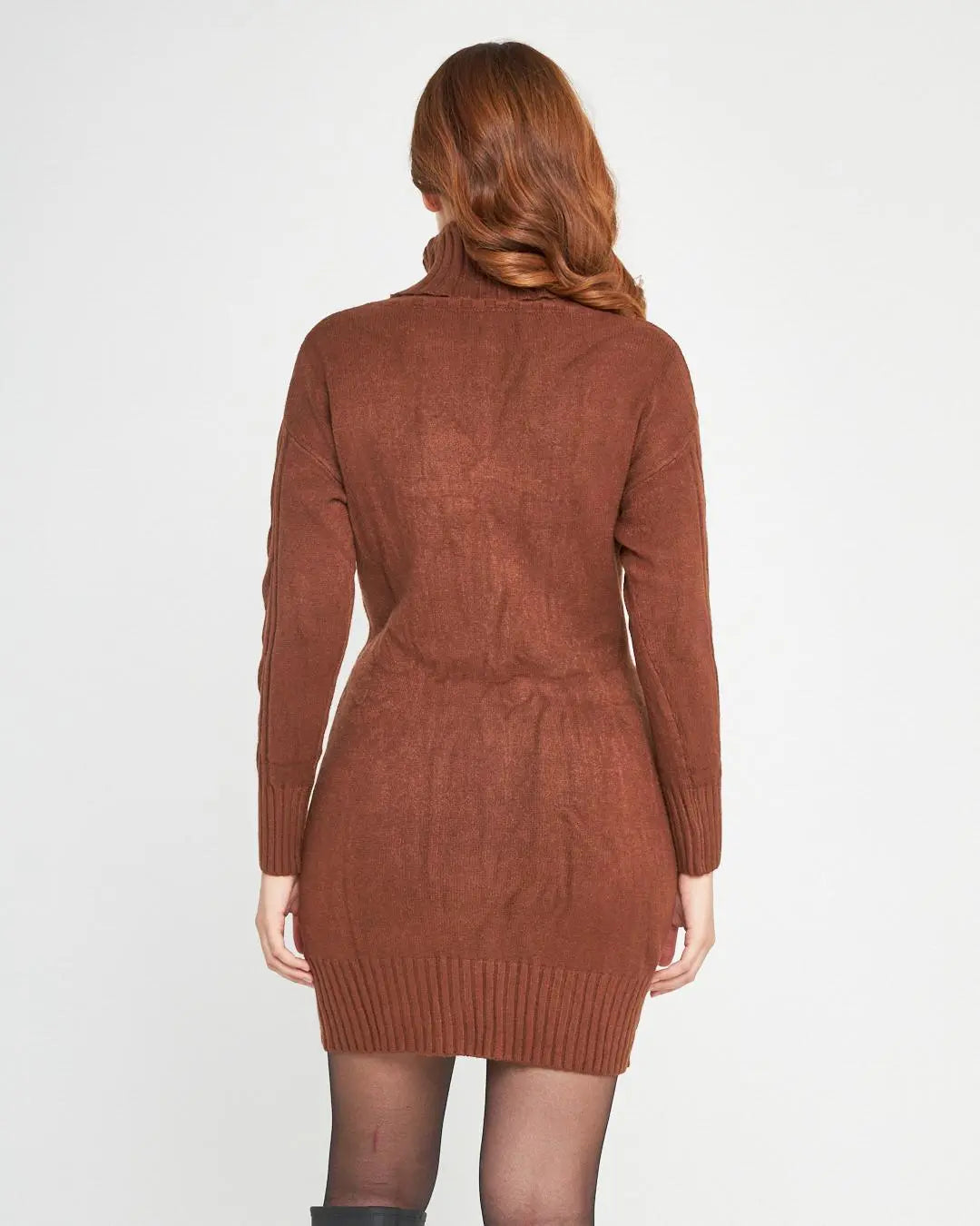 Abito dolcevita CACAO DORABELLA