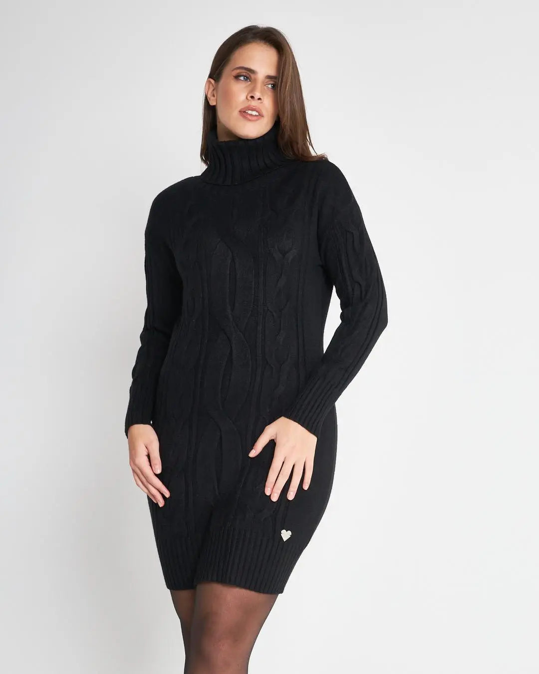 Abito dolcevita NERO DORABELLA