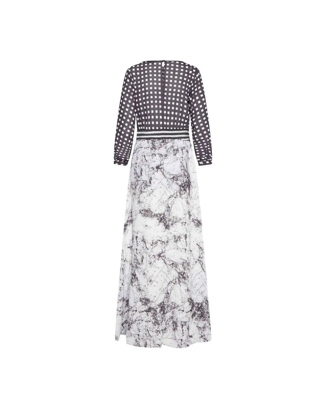 Abito doppia fantasia BIANCO-NERO IRONICA