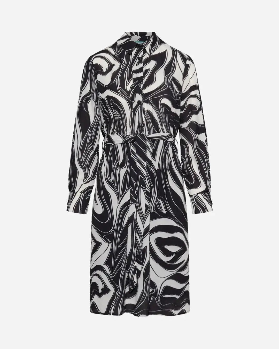 Abito fantasia astratta NERO DORABELLA