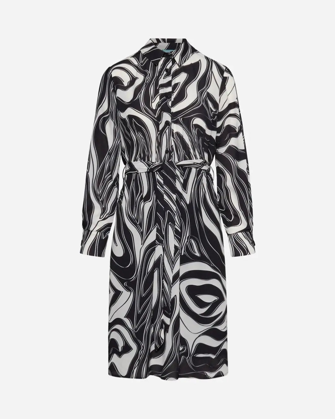 Abito fantasia astratta NERO DORABELLA