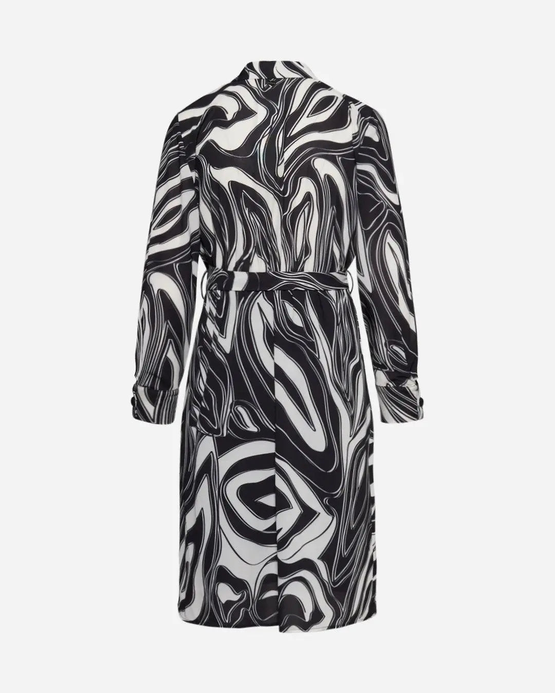 Abito fantasia astratta NERO DORABELLA