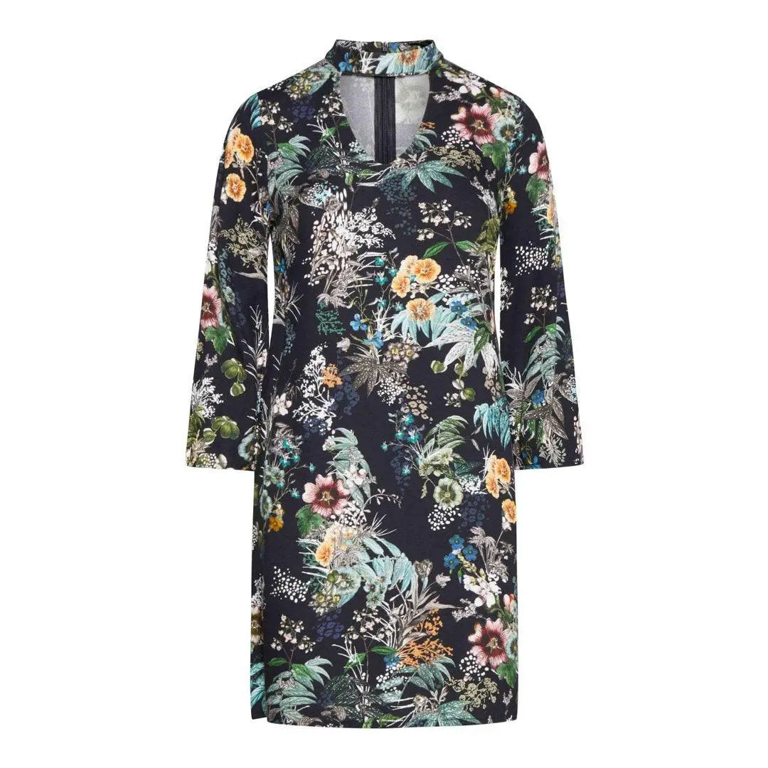 Abito fantasia floreale NERO IRONICA