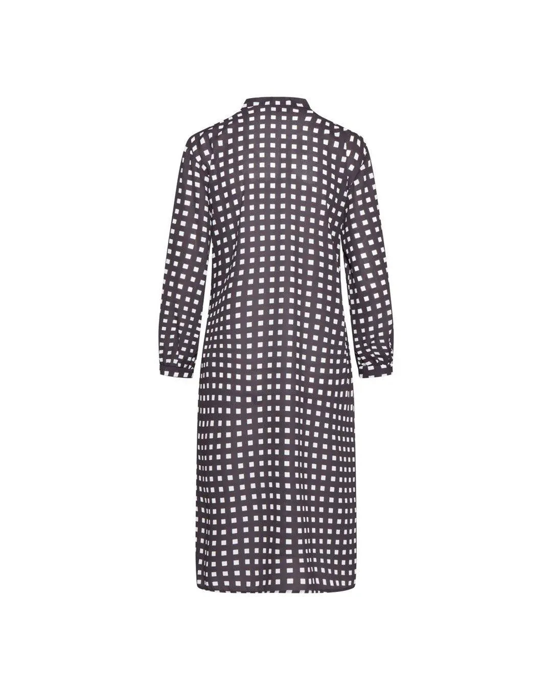 Abito fantasia geometrica NERO-BIANCO IRONICA