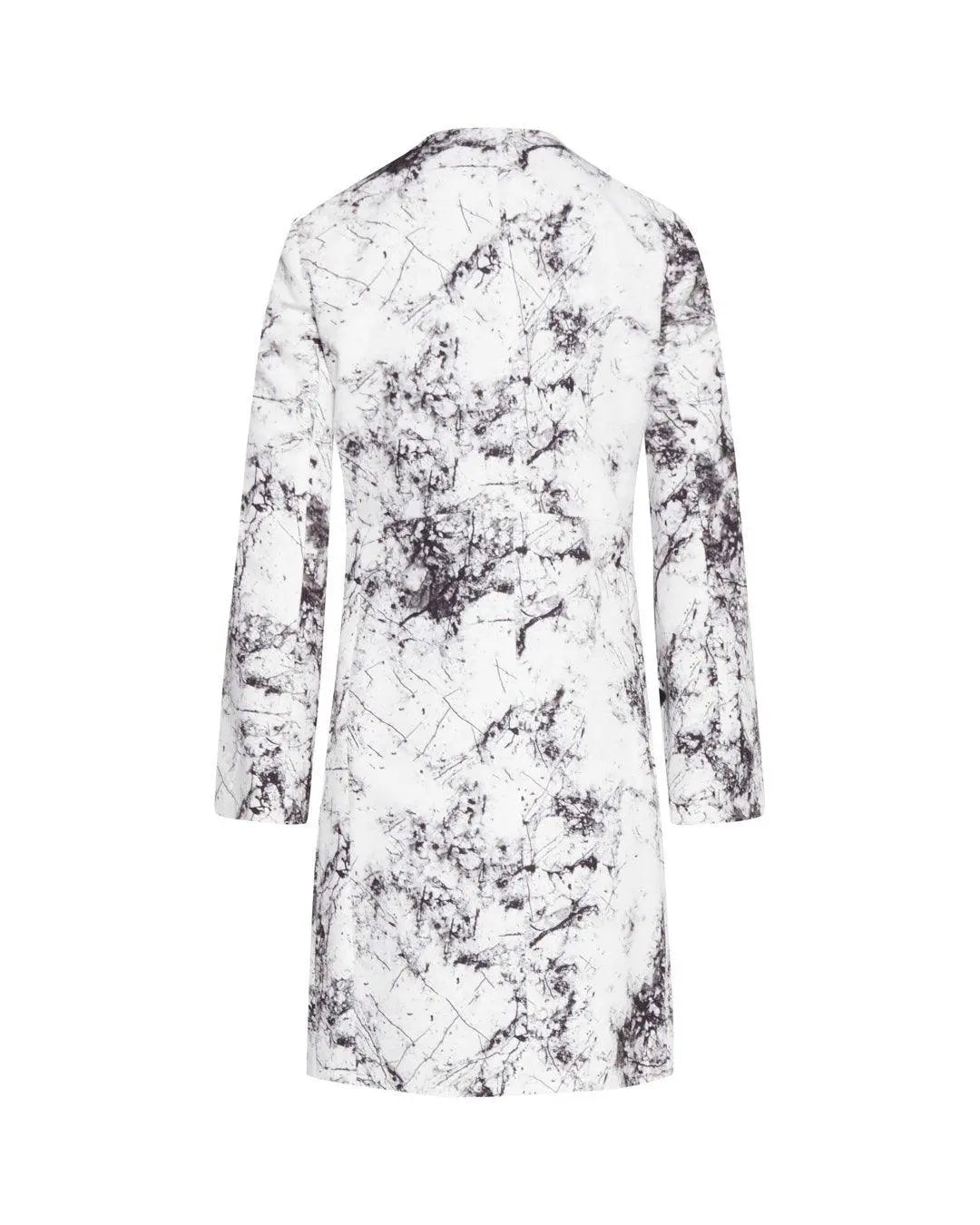 Abito fantasia marbled BIANCO-NERO IRONICA