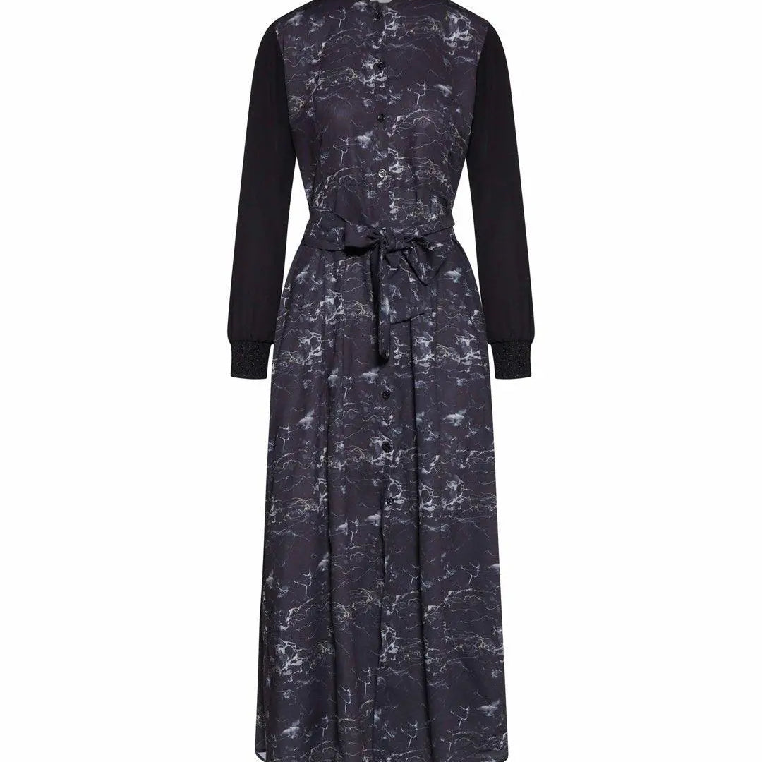 Abito fantasia marbled NERO IRONICA