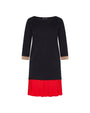 Abito in felpa NERO-ROSSO IRONICA
