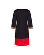 Abito in felpa NERO-ROSSO IRONICA