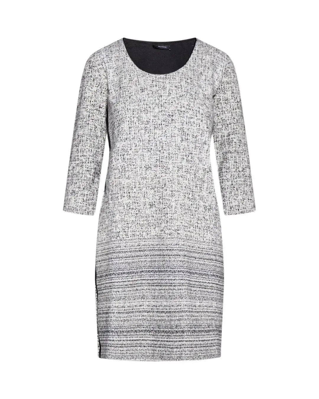 Abito in maglia BIANCO-NERO IRONICA