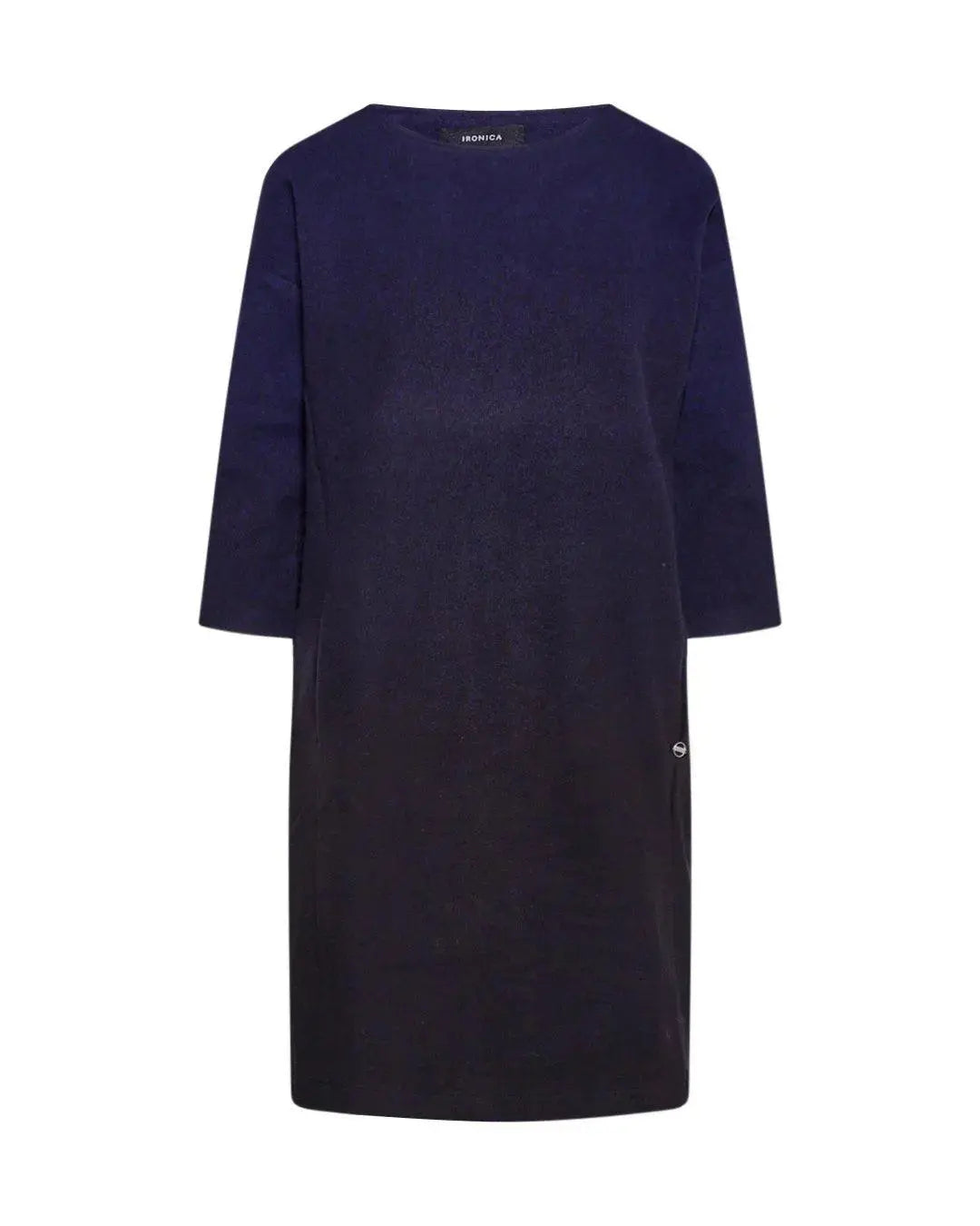 Abito in maglia NERO-BLU IRONICA