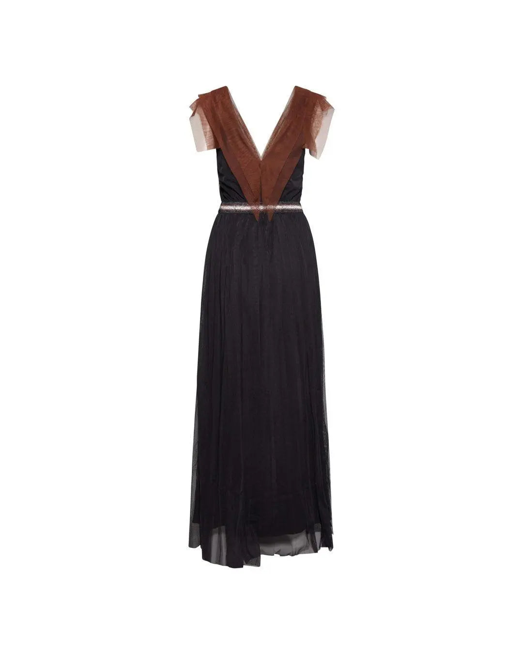 Abito in tulle NERO-TABACCO IRONICA 3XL