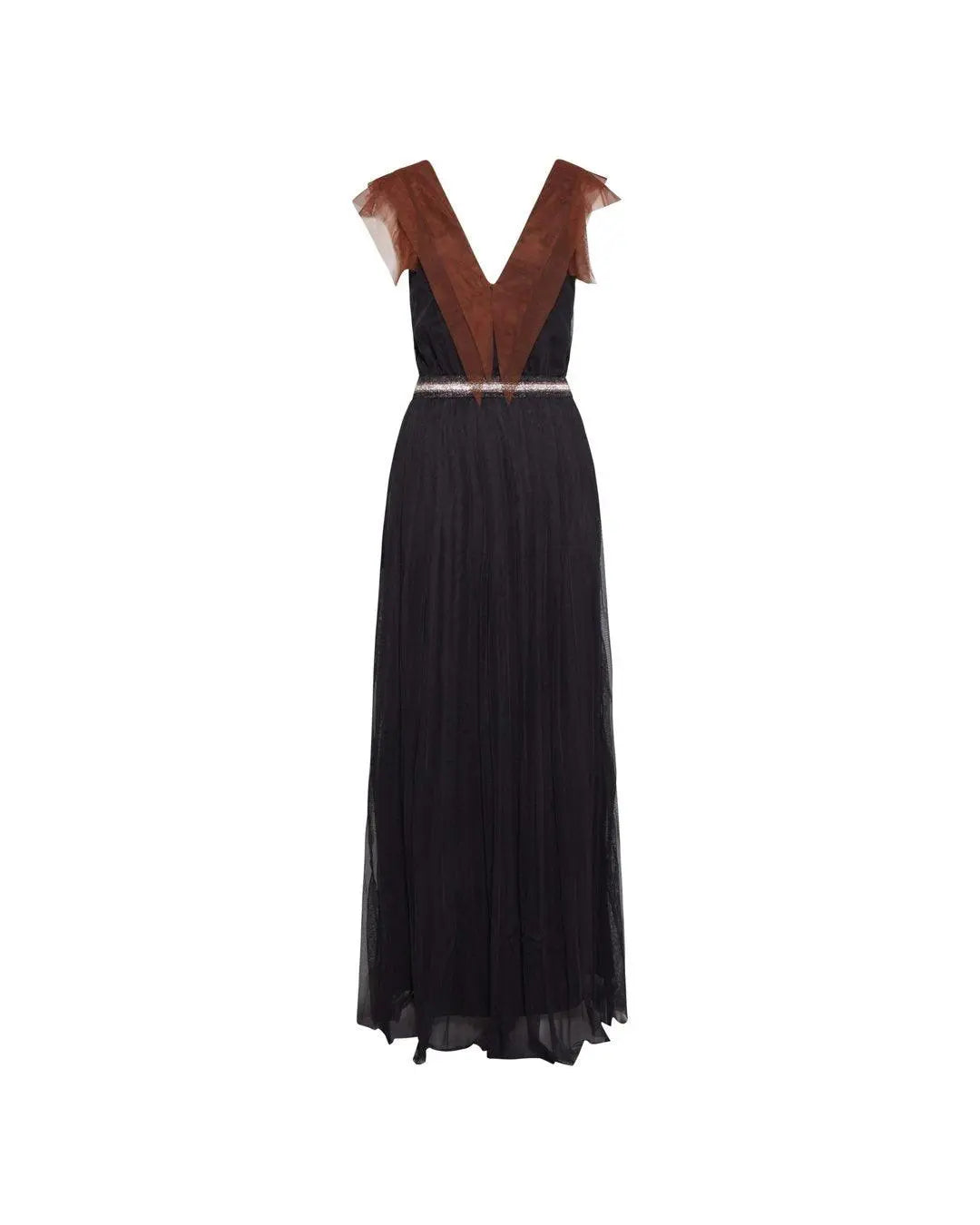 Abito in tulle NERO-TABACCO IRONICA