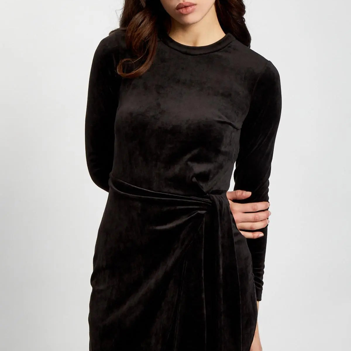 Abito in velluto NERO IRONICA
