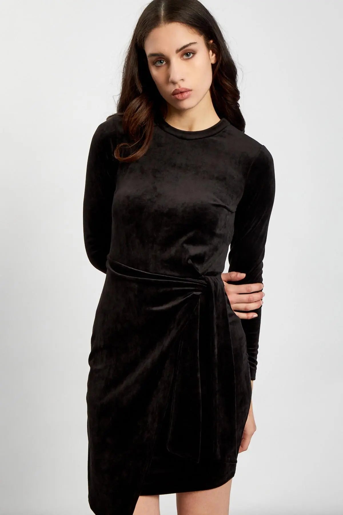 Abito in velluto NERO IRONICA