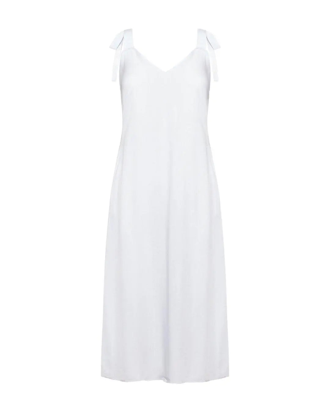 Abito lungo con bretelle regolabili BIANCO DORABELLA
