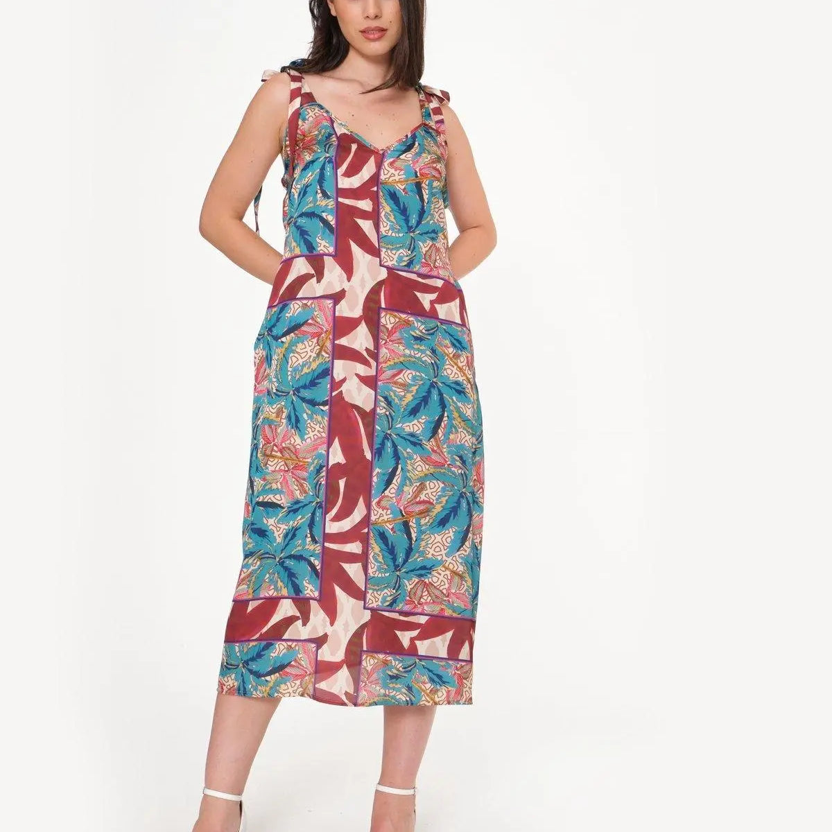 Abito lungo in fantasia OTTANIO DORABELLA XXL