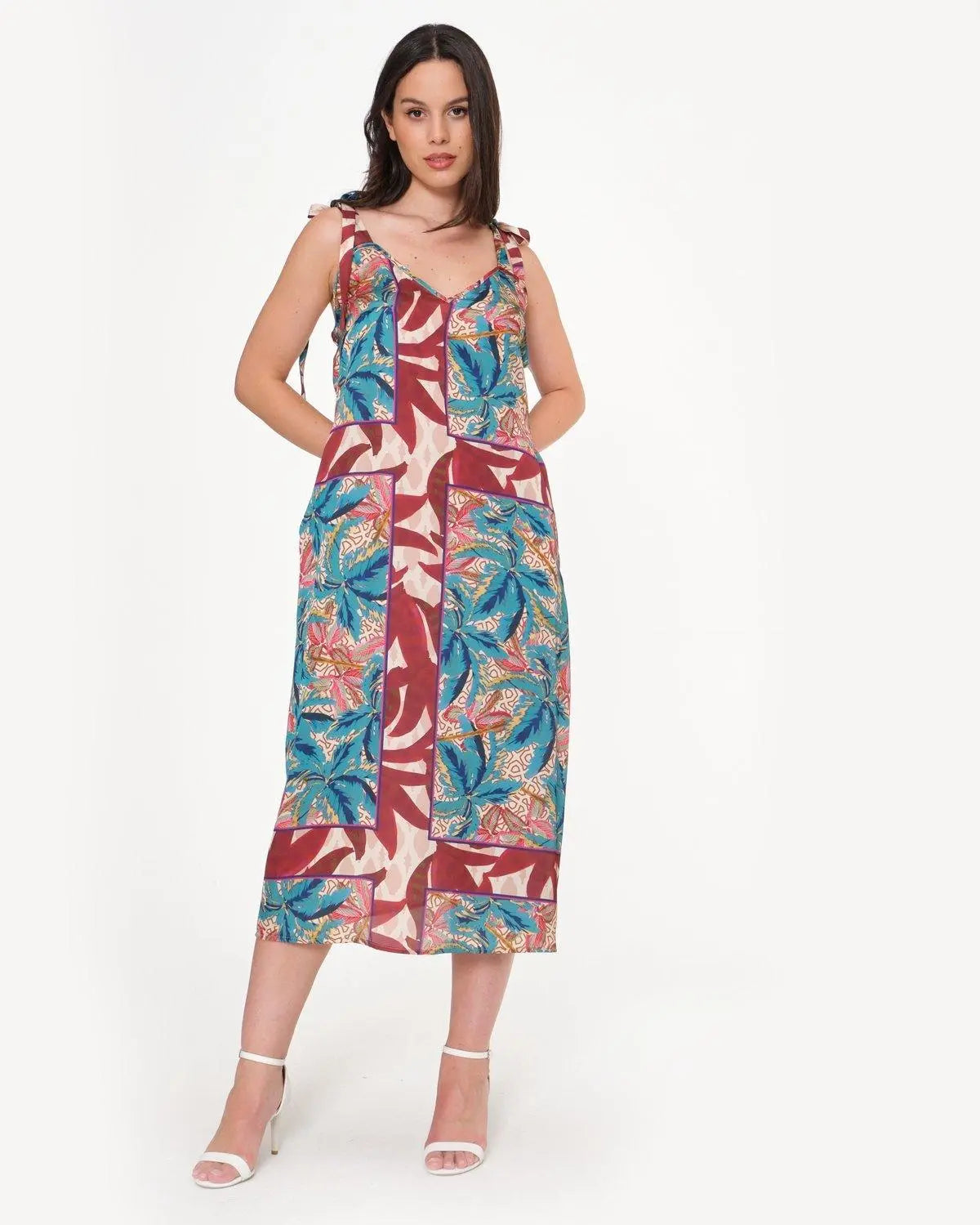 Abito lungo in fantasia OTTANIO DORABELLA XXL