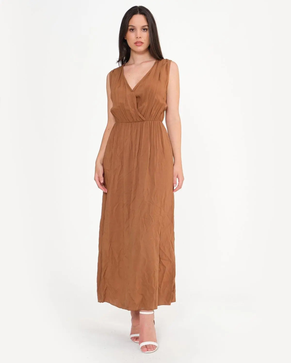 Abito lungo unito TABACCO DORABELLA