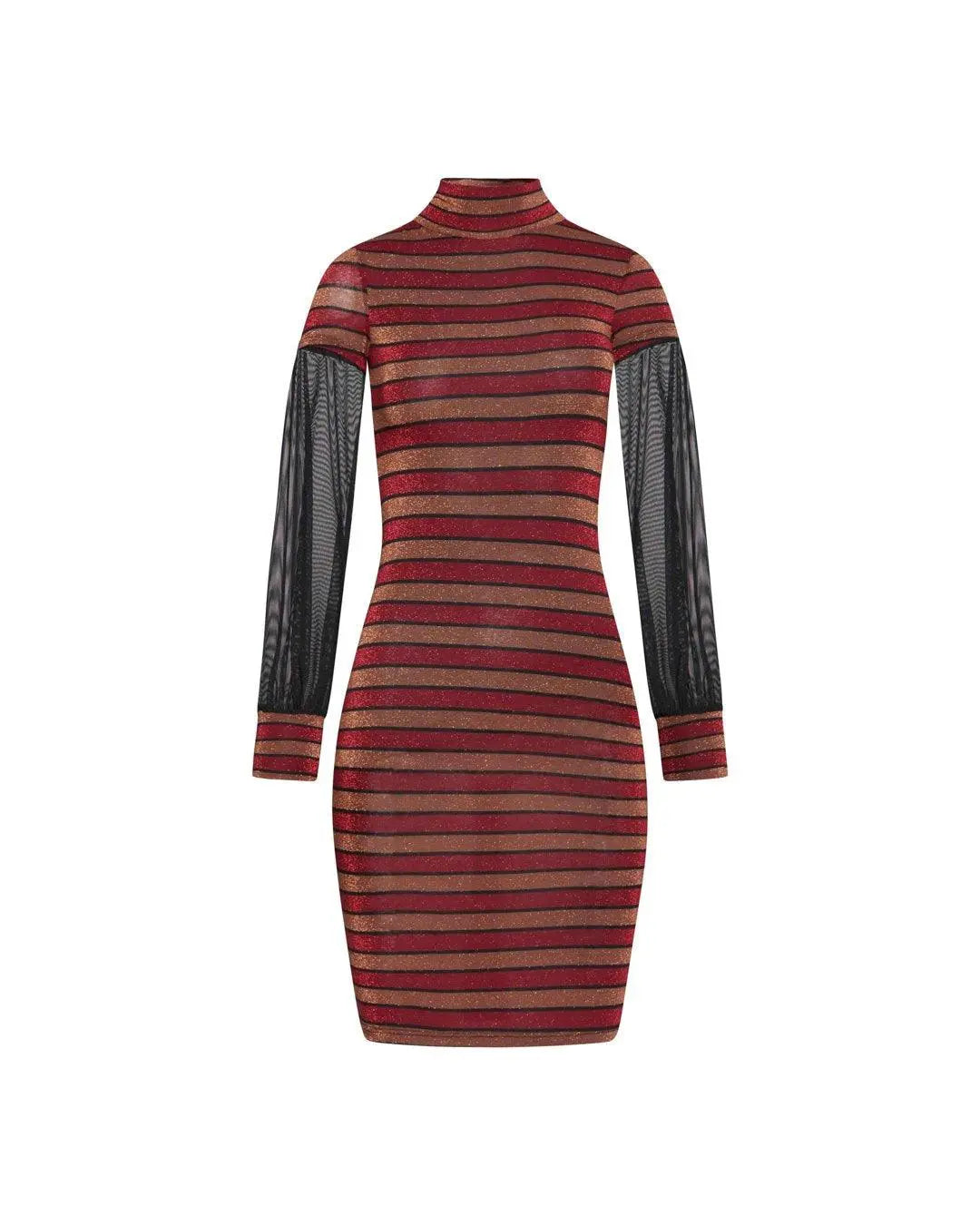 Abito lupetto tulle INDIA-TABACCO IRONICA